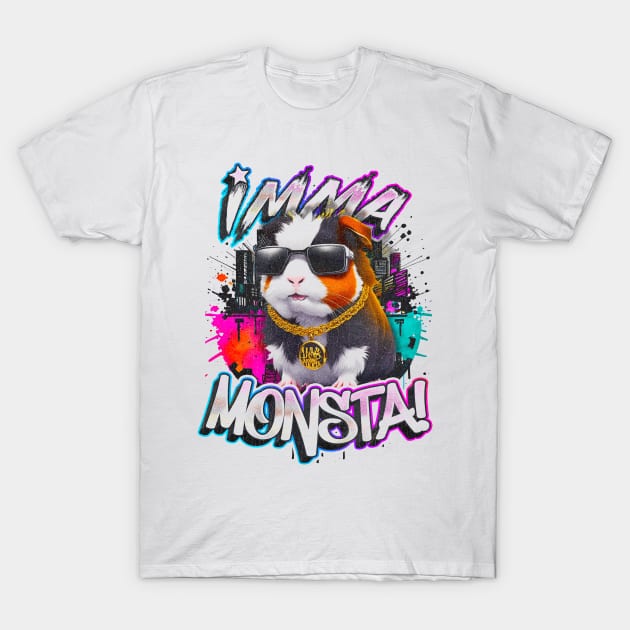 Imma Monsta! HAMSTER | Whitee | by Asarteon T-Shirt by Asarteon